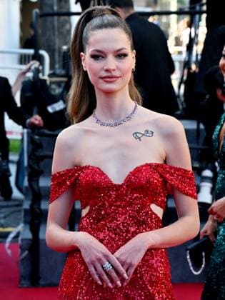 Cannes, France: Cannes, 77th Cannes Film Festival 2024, Ninth Night. Red carpet of the film Ã¢â‚¬oeLe Comte de Monte-CristoÃ¢â‚¬Â In the photo: Faretta Radic Cannes France  - ZUMAp169 20240522_zea_p169_798 Copyright: xManuelexMangiarottix