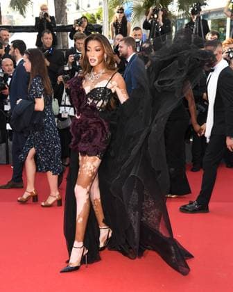 77th Cannes Film Festival 2024, Red carpet film The Count of Monte Cristo Cannes, 77th Cannes Film Festival 2024, Red carpet film The Count of Monte Cristo In the photo: Winnie Harlow Cannes France  Copyright: xIPA ABACAx