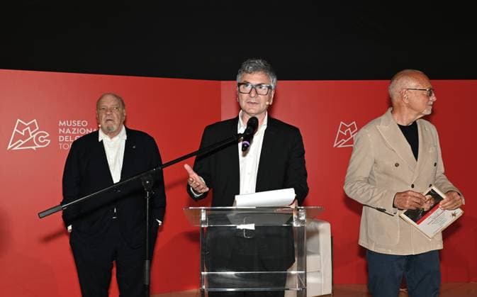 Turin,Italy Paul Schrader director and screenwriter receives the Stella della Mole Award at the National Cinema Museum with masterclass In the photo:Paul Schrader with Domenico De Gaetano Director of the National Cinema Museum of Turin, Enzo Ghigo is the new President of the National Cinema Museum Cinema Torino during the Stella della Mole Award ceremony  Copyright: xNickxZonnax xipa-agency.netx xNickxZonnax IPA_Agency_IPA46419205