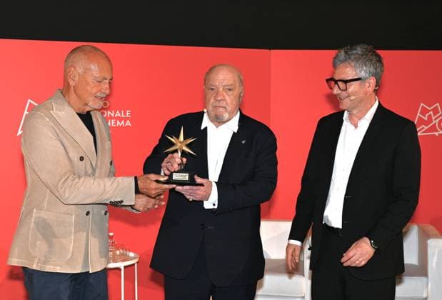 Turin,Italy Paul Schrader director and screenwriter receives the Stella della Mole Award at the National Cinema Museum with masterclass In the photo:Paul Schrader with Domenico De Gaetano Director of the National Cinema Museum of Turin, Enzo Ghigo is the new President of the National Cinema Museum Cinema Torino during the Stella della Mole Award ceremony  Copyright: xNickxZonnax xipa-agency.netx xNickxZonnax IPA_Agency_IPA46419223