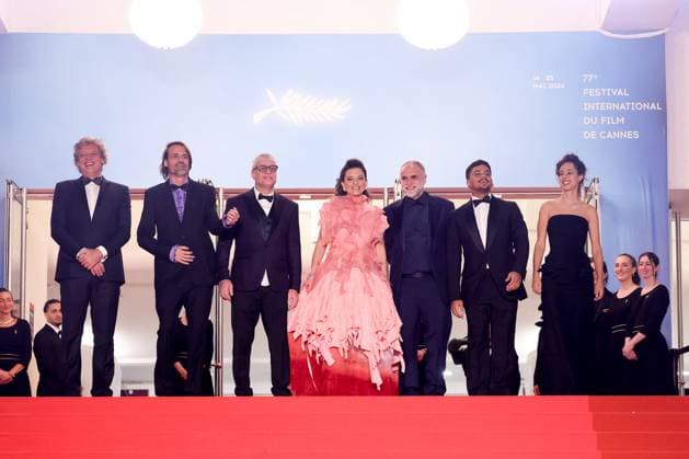 Red carpet of the movie Â Motel Destino Â during the 77th Cannes International Film Festival at the Palais des Festivals in Cannes Fabiano Gullane, Caio Gullane, Fabio Assuncao, Nataly Rocha, Karim AÃ¯nouz, Iago Xavier, Janaina Bernardes Red carpet of the movie Â Motel Destino Â during the 77th Cannes International Film Festival at the Palais des Festivals in Cannes, au Palais des Festivals Ã Cannes Le 22 mai 2024 Jacovides Moreau Bestimage Red carpet of the movie Â Motel Destino Â during the 77th Cannes International Film Festival at the Palais des Festivals in Cannes, France On may 22th 2024 Cannes France  Copyright: xJACOVIDES-MOREAUx xBESTIMAGExJACOVIDES-MOREAUx xBESTIMAGEx
