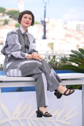 CANNES, FRANCE MAY 23 G D Crista ALFAIATE during the photocall of the film Grand Tour in Competition at the 77th Cannes Film Festival at the Palais des Festivals on May 23, 2024 in Cannes, France CINEMA 77eme Festival de Cannes Photocall 23 05 2024 ValentinaClaret Panoramic 