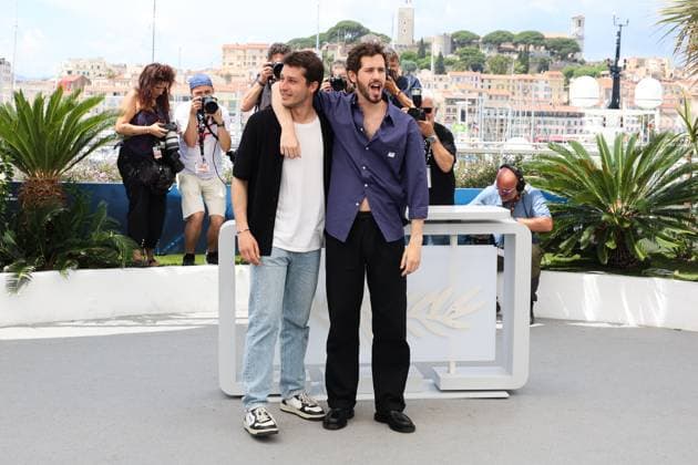 77eme Festival International du Film de Cannes Photocall du Vivre, Mourir, Renaitre 305414 2024 05 23 Belmondo, Victor Belmondo, Giacomo  Copyright: xIvankaxVoisinx xStarfacex STAR_305414_024