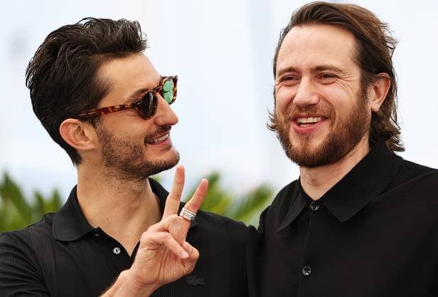 (240523) -- CANNES, May 23, 2024 -- French actors Pierre Niney (L) and Bastien Bouillon pose during a photocall for the film Le Comte de Monte-Cristo (The Count of Monte-Cristo) at the 77th edition of the Cannes Film Festival in Cannes, southern France, on May 23, 2024. ) FRANCE-CANNES-FILM FESTIVAL-LE COMTE DE MONTE-CRISTO GaoxJing 