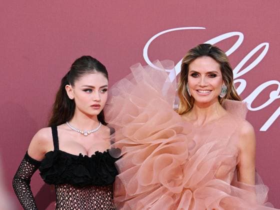 Cannes, France: Cap d Antibes - amfAR Gala Cannes 2024 - In the photo: Heidi Klum and Leni Klum Cannes France  - ZUMAp169 20240523_zea_p169_1082 Copyright: xSimonexComix
