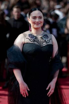 Cannes, France 23rd May, 2024 Lily Gladstone attends L™amour Ouf Beating Hearts Screening red carpet at the 77th annual Cannes Film Festival at Palais des Festivals on May 23, 2024 in Cannes, France CINEMA 77eme Festival de Cannes Red Carpet du film L™amour Ouf Beating Hearts 23 05 2024 NorbertScanella Panoramic 