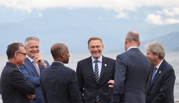 Bilder des Jahres 2024, News 05 Mai News Themen der Woche KW21 News Bilder des Tages G 7 Italy Finance Minister Meeting 24.03.2024,Italy, Stresa, Lago Maggiore, G 7 Italy, FINANCE MINISTERS AND CENTRAL BANK GOVERNORS’ MEETING, mit Bundesfinanzminister CHristian Lindner Stresa Stresa Italy *** G 7 Italy Finance Minister Meeting 24 03 2024,Italy, Stresa, Lago Maggiore, G 7 Italy, FINANCE MINISTERS AND CENTRAL BANK GOVERNORS MEETING, with Federal Minister of Finance CHristian Lindner Stresa Stresa Italy