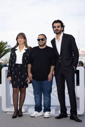 Cannes - Norah Photocall Maria Bahrawi, Tawfik Alzaidi and Yagoub Alfarhan attend the Norah Photocall at the 77th annual Cannes Film Festival at Palais des Festivals on May 24, 2024 in Cannes, France. Photo by Shootpix ABACAPRESS.COM Cannes France  Copyright: xShootpix ABACAx