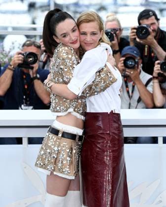 Cannes, 77th Cannes Film Festival 2024 Photocall film: Niki In the photo: Charlotte Le Bon, Celine Sallette  Copyright: xAlbertoxTerenghix xipa-agency.nex xPoolxPhotoxEventsx03x IPA_Agency_IPA46481912