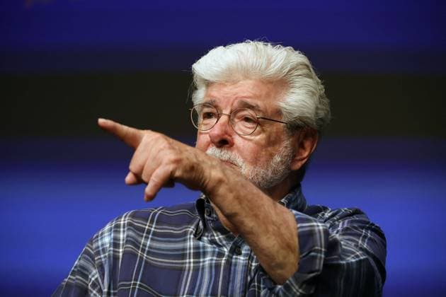 Cannes - Rendez-Vous With George Lucas George Lucas speaks on stage at rendez-vous with George Lucas at the 77th annual Cannes Film Festival at Palais des Festivals on May 24, 2024 in Cannes, France. Photo by JP PARIENTE Pool ABACAPRESS.COM Cannes France  Copyright: xABACAx