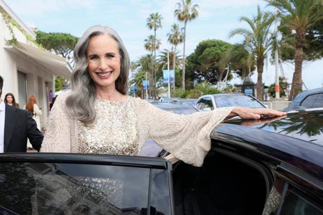 Cannes - Andie MacDowell At The Martinez Andie MacDowell is spotted at Hotel Martinez during 77th Film Festival of Cannes, on May 24, 2024 in Cannes, France. Photo by Marco Piovanotto ABACAPRESS.COM Cannes France  Copyright: xPiovanottoxMarco ABACAx