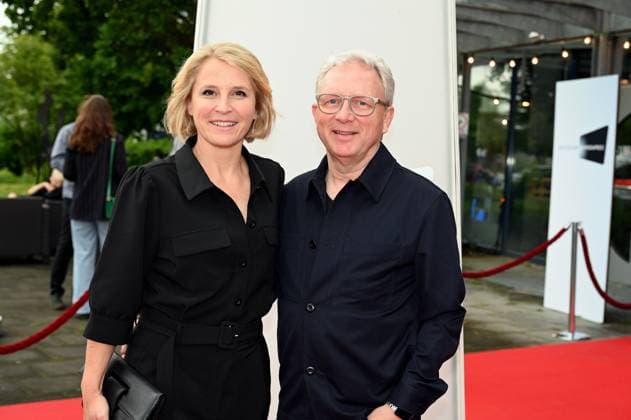 Moderatorin Susan Link und ihr Ehemann Wolfgang Link kommt zu der Verleihung 34. Deutscher Kamerapreis