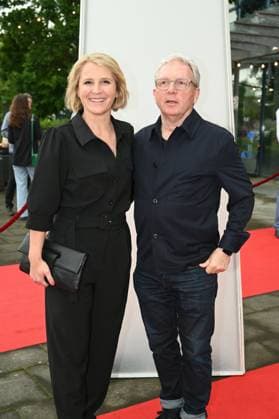 Moderatorin Susan Link und ihr Ehemann Wolfgang Link kommt zu der Verleihung 34. Deutscher Kamerapreis