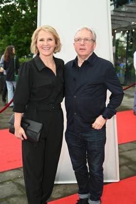 Moderatorin Susan Link und ihr Ehemann Wolfgang Link kommt zu der Verleihung 34. Deutscher Kamerapreis