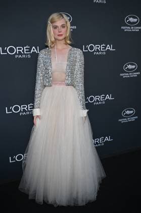 Cannes 2024 L Oreal Party Elle Fanning at the Light on Women?s Worth Award, held during the Diner du CinÃ ma de Demain by L Oreal during the 77th Cannes Film Festival in Cannes, France on May 24, 2024. Photo by Julien Reynaud APS-Medias ABACAPRESS.COM Cannes France  Copyright: xReynaudxJulien APS-Medias ABACAx