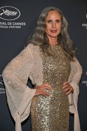 Cannes 2024 L Oreal Party Andie MacDowell at the Light on Women?s Worth Award, held during the Diner du CinÃ ma de Demain by L Oreal during the 77th Cannes Film Festival in Cannes, France on May 24, 2024. Photo by Julien Reynaud APS-Medias ABACAPRESS.COM Cannes France  Copyright: xReynaudxJulien APS-Medias ABACAx