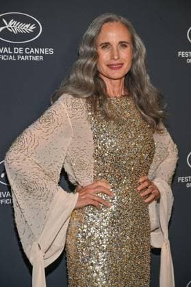 Cannes 2024 L Oreal Party Andie MacDowell at the Light on Women?s Worth Award, held during the Diner du CinÃ ma de Demain by L Oreal during the 77th Cannes Film Festival in Cannes, France on May 24, 2024. Photo by Julien Reynaud APS-Medias ABACAPRESS.COM Cannes France  Copyright: xReynaudxJulien APS-Medias ABACAx