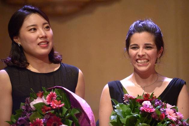 News : Queen Elisabeth Voice Countest 2014 : Soprano Sumi Hwang Brussels 31 05 2014 Concours Musical International Reine Elisabeth 2014 Chant - Koningin Elisabethwedstrijd 2014 Zang Premier Prix - Eerste Prijs : Sumi Hwang ( South-Korea ) Second Prix - Tweede Prijs : Jodie Devos (Belgium ) Brussels Belgium  Copyright: xDidierxLebrunx