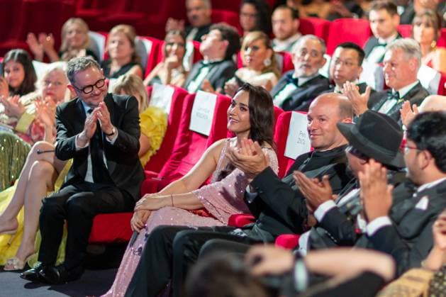 Cannes - Pierre Angenieux Prize Award Ceremony Preity Zinta during the 2024 Pierre Angenieux Prize award ceremony at the 77th annual Cannes Film Festival at the Palais des Festivals, Saturday, May 24, 2024 in Cannes, France. Photo by Cyril Chateau ABACAPRESS.COM Cannes France  Copyright: xChateauxCyril ABACAx