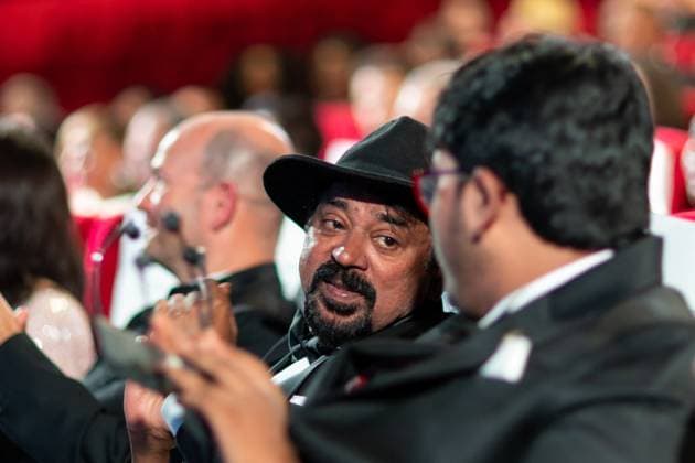Cannes - Pierre Angenieux Prize Award Ceremony Santosh Sivan during the 2024 Pierre Angenieux Prize award ceremony at the 77th annual Cannes Film Festival at the Palais des Festivals, Saturday, May 24, 2024 in Cannes, France. Photo by Cyril Chateau ABACAPRESS.COM Cannes France  Copyright: xChateauxCyril ABACAx