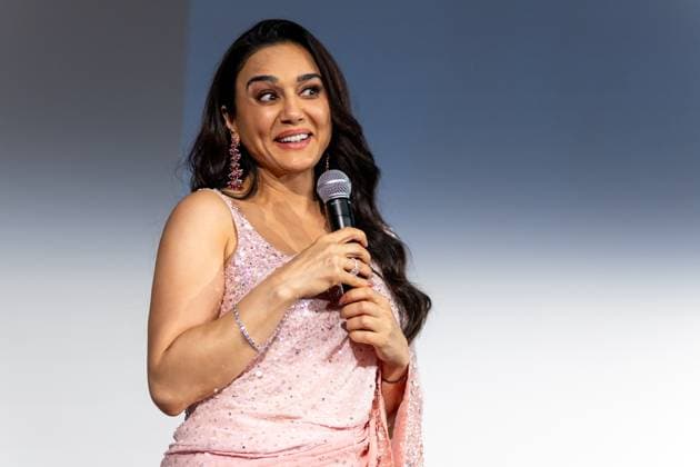 Cannes - Pierre Angenieux Prize Award Ceremony Preity Zinta during the 2024 Pierre Angenieux Prize award ceremony at the 77th annual Cannes Film Festival at the Palais des Festivals, Saturday, May 24, 2024 in Cannes, France. Photo by Cyril Chateau ABACAPRESS.COM Cannes France  Copyright: xChateauxCyril ABACAx