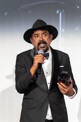 Cannes - Pierre Angenieux Prize Award Ceremony Santosh Sivan during the 2024 Pierre Angenieux Prize award ceremony at the 77th annual Cannes Film Festival at the Palais des Festivals, Saturday, May 24, 2024 in Cannes, France. Photo by Cyril Chateau ABACAPRESS.COM Cannes France  Copyright: xChateauxCyril ABACAx