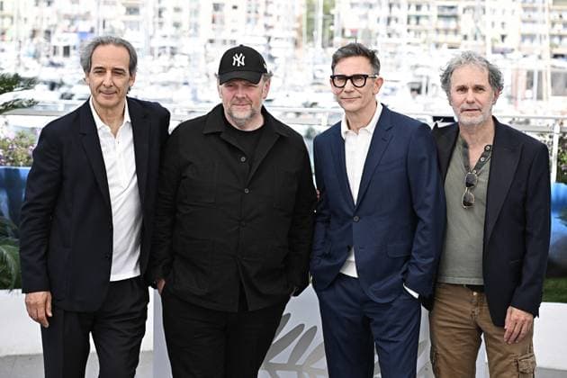 Annual Cannes Film Festival - La plus Precieuse Photocall - Cannes DN Alexandre Desplat, GrÃ gory Gadebois, Michel Hazanavicius and Serge Hazanavicius attend the La plus precieuse des marchandises (The Most Precious of Cargoes) Photocall at the 77th annual Cannes Film Festival at Palais des Festivals on May 25, 2024 in Cannes, France. Photo by David NIVIERE ABACAPRESS.COM CANNES France  Copyright: xNivierexDavid ABACAPRESS.COMx