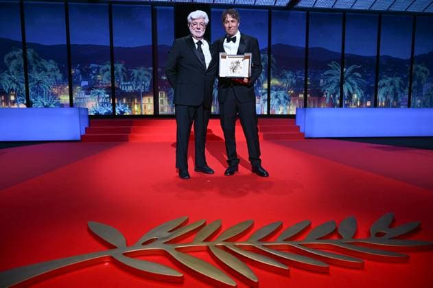 77eme Festival International du Film de Cannes Ceremonie de cloture 77th International Cannes Film Festival Closing ceremony 305533 2024 05 25 Cannes France Lucas, George Baker, Sean  Copyright: xSergexArnalx xStarfacex STAR_305533_020
