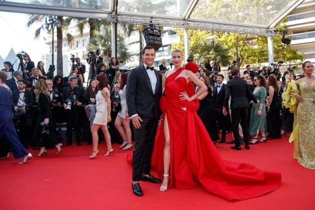 Festival de Cannes - Red Carpet - Closing Carpet Wincent Weiss and Lena Gercke bei der Abschlusszeremonie der 77. Internationalen Filmfestspiele Cannes am 25.05.2024. Copyright: xEventpressxKochanx
