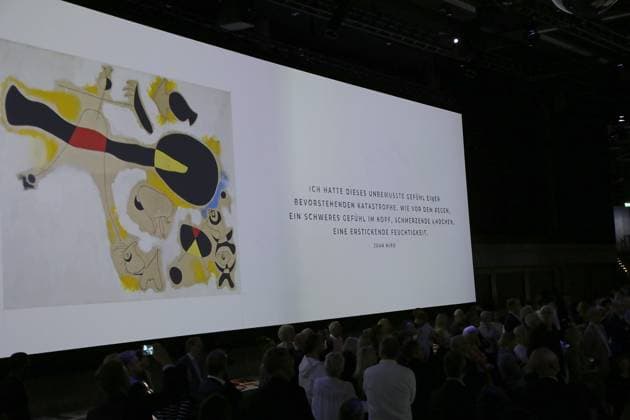 27.05.2024 Dortmund, Eröffnung Sonderausstellung In Motion Art & Football. Die immersive Schau ist ab dem 28. Mai in der Arena des DFB Fußballmuseums für das Publikum zu sehen. Sie läuft bis Januar 2025.