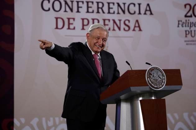 Mexico s President. Andres Manuel Lopez Obrador, speaking about the election day, invited citizens to cast their vote, during a briefing conference at National Palace. Mexico City Mexico - ZUMAe321 20240527_zia_e321_011 Copyright: xLuisxBarronx