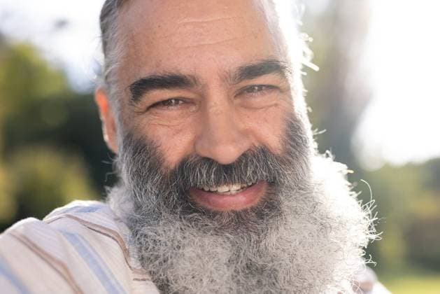 Creative Highlights Symbolbilder Caucasian senior man with grey beard, wearing light striped shirt, smiling outdoors Caucasian senior man with grey beard, wearing light striped shirt, smiling outdoors. Enjoying sunny weather, standing against clear blue background, unaltered, model released, , property released, Cape Town, South Africa, 20.02.2024, 5241975.jpg, people,Caucasian,senior man,grey beard,light striped shirt,smiling,outdoors,sunny weather,clear blue background,unaltered,elderly,happy,cheerful,joyful,bright day,natural light,casual wear,relaxed,content,positive,mature,lifestyle,summer,fresh air,blue sky,standing,portrait,facial hair,white hair,wrinkles,healthy,active,leisure,retirement,happiness,carefree,serene,peaceful,confident,friendly,approachable,warm,sunli
