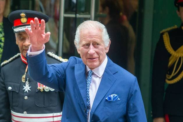 Entertainment Themen der Woche KW22 May 29, 2024, London, England, United Kingdom: King CHARLES III is seen leaving Royal Academy of Dramatic Art in London after a visit with Queen Camilla. London United Kingdom - ZUMAs262 20240529_zip_s262_008 Copyright: xTayfunxSalcix