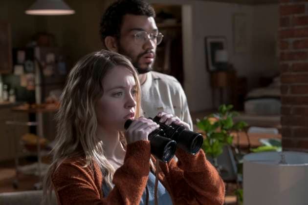The Voyeurs (2021) - filmstill Sydney Sweeney and Justice Smith The Voyeurs (2021) EDITORIAL USE ONLY Copyright: xBertrandxCalmeaux