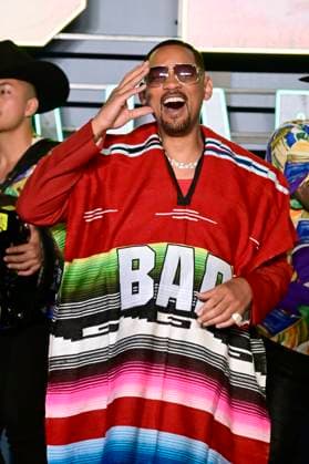 June 1, 2024, Mexico City, Ciudad de Mexico, Mexico: Actor Will Smith poses with a traditional Mexican serape during the red carpet of Bad Boys: Ride or Die film premiere at Toreo Parque central. Mexico City Mexico - ZUMAe321 20240601_zea_e321_082 Copyright: xCarlosxTischler xEyepixxGroupx