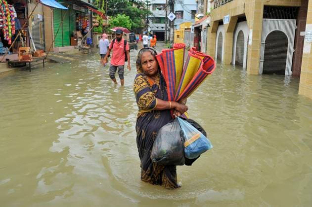 News Themen der Woche KW23 June 3, 2024: Sylhet-Bangladesh: The Surma river in Sylhet has overflowed and entered various areas along the city s Surma river. Due to last night s heavy rain, water has entered the residential area of Ã¢â‚¬¹Ã¢â‚¬¹Shahjalal , so many families are left their homes and are moving to safe shelter. - ZUMAr143 20240603_zap_r143_001 Copyright: xMdxRafayatxHaquexKhanx