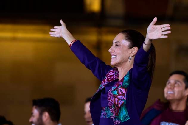 Claudia Sheinbaum Give Message After Won Mexico™s General Election 61-year-old, Candidate for Presidency of Mexico, Claudia Sheinbaum Pardo, gives a message to her supporters to celebrate her victory after know the electoral preliminary results of of Mexico s general election. Claudia Sheinbaum won with won around 58% of votes, according the preliminary electoral results that release on Monday. on June 3, 2024 in Mexico City, Mexico. (Photo by Carlos Tischler Eyepix Group) Copyright: xCarlosxTischler xEyepixxGroupx CT_03062024_121842