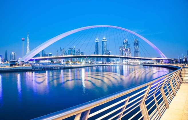 Tolerance Bridge in Dubai, United Arab Emirates, Middle East Copyright: NagyxMelinda 1265-360 RECORD DATE NOT STATED