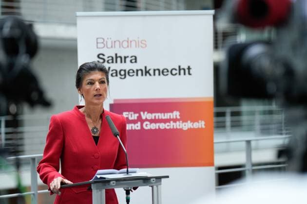 News Themen der Woche KW23 News Bilder des Tages Pressekonferenz, Bündnis Sahra Wagenknecht Pressekonferenz, Bündnis Sahra Wagenknecht, BSW, Parteivorsitzende, Sahra Wagenknecht Berlin Berlin GER *** Press conference, Alliance Sahra Wagenknecht Press conference, Alliance Sahra Wagenknecht, BSW, Party Chairwoman, Sahra Wagenknecht Berlin Berlin GER