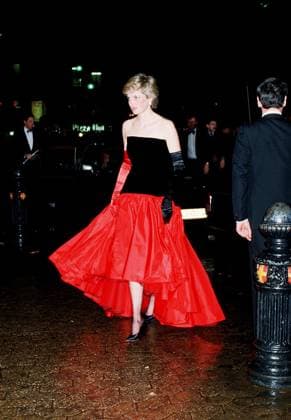 DIANA, PRINCESS OF WALES.royal, evening dress.Ref: 026... Copyright: xPhilxLoftus CapitalxPicturesx