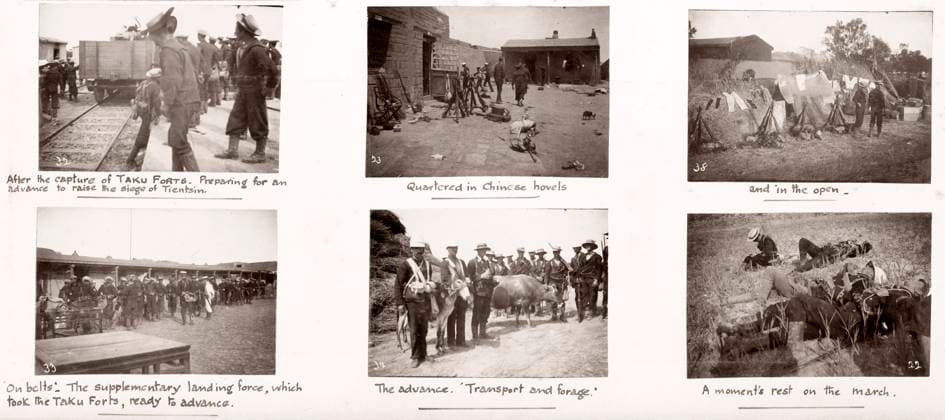 RECORD DATE NOT STATED China c.1900 - Boxer rebellion or uprising, Yihetuan Vintage Photograph China c.1900 - Boxer rebellion or uprising, Yihetuan Movement - image from an album of a British soldier who took part of the supression of the uprising - capute of the Taku forts  Copyright: Copyrightx(c)Geminix2023.xCredit:xGemini 13458605