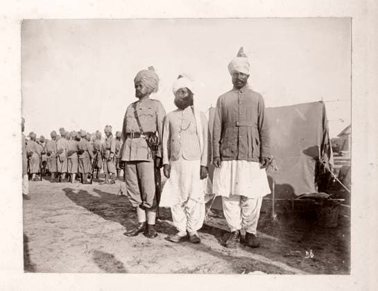 RECORD DATE NOT STATED China c.1900 - Boxer rebellion or uprising, Yihetuan Vintage Photograph China c.1900 - Boxer rebellion or uprising, Yihetuan Movement - image from an album of a British soldier who took part of the supression of the uprising - British India troops in China - Rajputs  Copyright: Copyrightx(c)Geminix2023.xCredit:xGemini 13458632