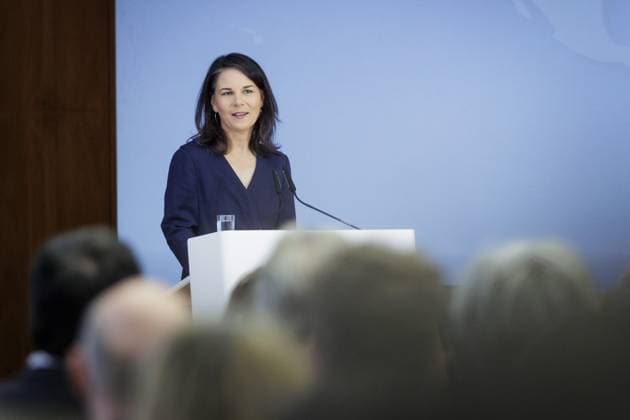 Annalena Baerbock (Buendnis 90 Die Gruenen), Bundesaussenministerin, aufgenommen im Rahmen einer Buchvorstellung zur Kolonialgeschichte im Auswaertigen Amt in Berlin, 05.06.2024. Fotografiert im Auftrag des Auswaertigen Amtes. Berlin Deutschland Copyright: xKiraxHofmannxAAxphotothek.dex