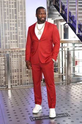 50 Cent beim Pressetermin zur finalen 4. Staffel der TV-Serie Power Book II: Ghost , dem Black Music Month und dem 10. Jahrestag der TV-Serie Power im Empire State Buildung. New York, 06.06.2024