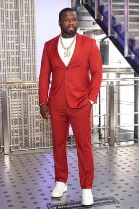 50 Cent beim Pressetermin zur finalen 4. Staffel der TV-Serie Power Book II: Ghost , dem Black Music Month und dem 10. Jahrestag der TV-Serie Power im Empire State Buildung. New York, 06.06.2024