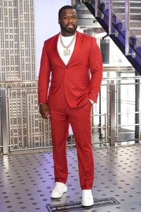 50 Cent beim Pressetermin zur finalen 4. Staffel der TV-Serie Power Book II: Ghost , dem Black Music Month und dem 10. Jahrestag der TV-Serie Power im Empire State Buildung. New York, 06.06.2024