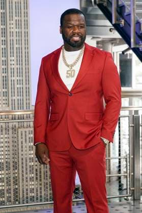 50 Cent beim Pressetermin zur finalen 4. Staffel der TV-Serie Power Book II: Ghost , dem Black Music Month und dem 10. Jahrestag der TV-Serie Power im Empire State Buildung. New York, 06.06.2024