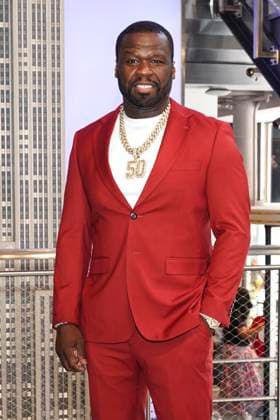 50 Cent beim Pressetermin zur finalen 4. Staffel der TV-Serie Power Book II: Ghost , dem Black Music Month und dem 10. Jahrestag der TV-Serie Power im Empire State Buildung. New York, 06.06.2024