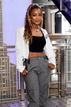 LaToya Tonodeo beim Pressetermin zur finalen 4. Staffel der TV-Serie Power Book II: Ghost , dem Black Music Month und dem 10. Jahrestag der TV-Serie Power im Empire State Buildung. New York, 06.06.2024