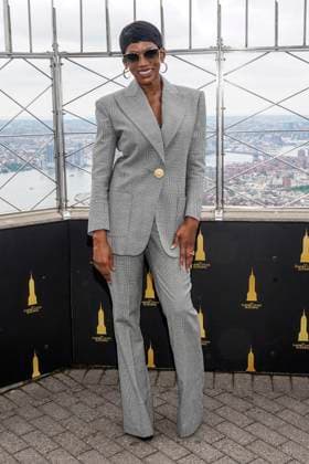 Caroline Chikezie beim Pressetermin zur finalen 4. Staffel der TV-Serie Power Book II: Ghost , dem Black Music Month und dem 10. Jahrestag der TV-Serie Power auf dem Empire State Buildung. New York, 06.06.2024